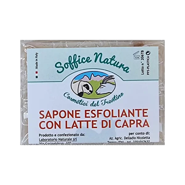 Sapone esfoliante al latte di capra