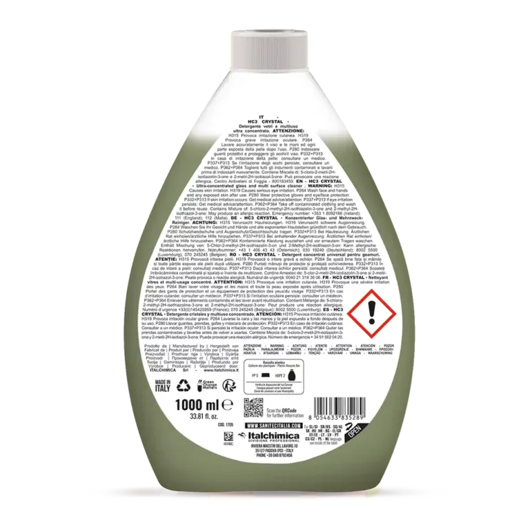 Detergente vetri super concentrato 1l